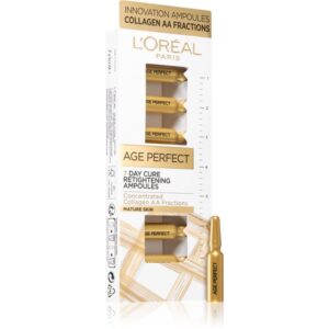 L’Oréal Paris Age Perfect Ulei de piele în fiole - tratament de netezire de 7 zile 7x1 ml-Țena