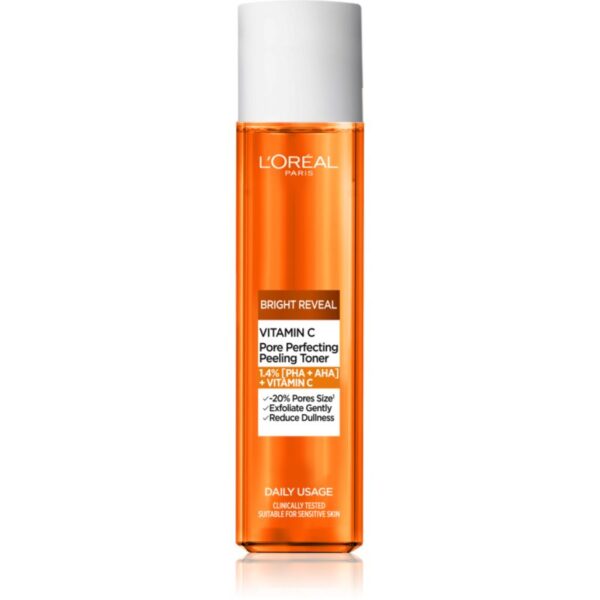 L’Oréal Paris Bright Reveal Vitamin C solutie tonica cu efect de iluminare pentru diminuarea porilor 180 ml-ro
