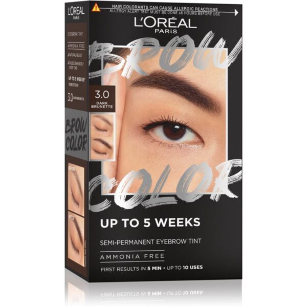 L’Oréal Paris Brow Color culoare pentru sprancene culoare 3.0 Dark Brunette 1 buc-ro