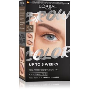 L’Oréal Paris Brow Color culoare pentru sprancene culoare 6.0 Light Brunette 1 buc-Țena