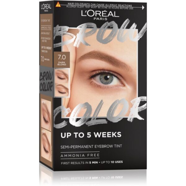 L’Oréal Paris Brow Color culoare pentru sprancene culoare 7.0 Dark Blond 1 buc-ro