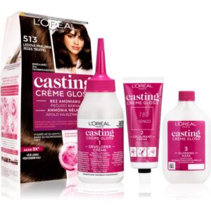 L’Oréal Paris Casting Creme Gloss culoare par culoare 513 Iced Truffle 1 buc-Țena
