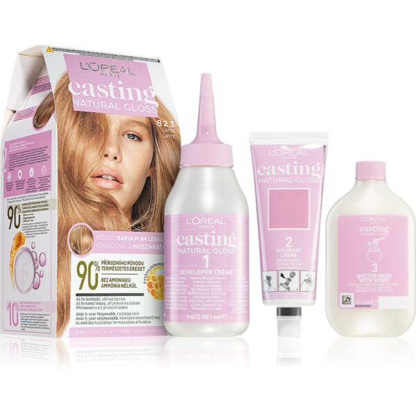 L’Oréal Paris Casting Creme Natural Gloss vopsea de păr semipermanentă culoare 823 LIGHT BLONDE VANILLE-ro