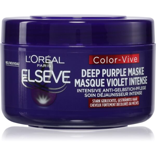 L’Oréal Paris Elseve Color-Vive Purple masca intensiva neutralizeaza tonurile de galben 250 ml-ro