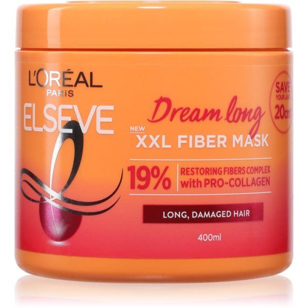 L’Oréal Paris Elseve Dream Long masca de par regeneratoare pentru par sensibil 400 ml-ro