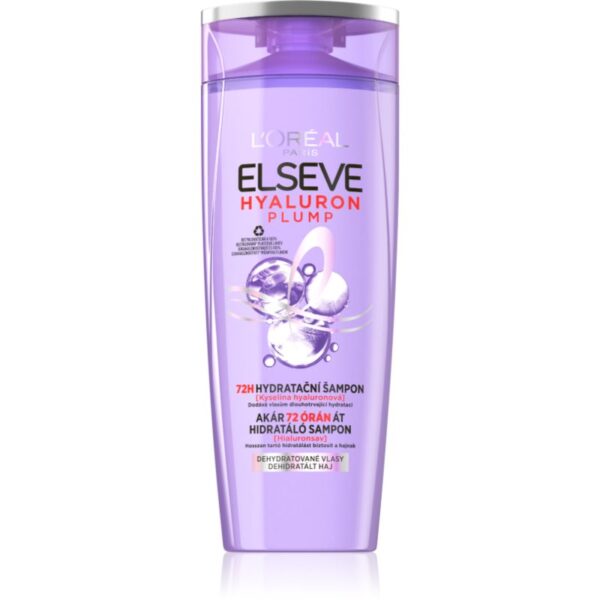 L’Oréal Paris Elseve Hyaluron Plump sampon hidratant cu acid hialuronic 400 ml-Țena