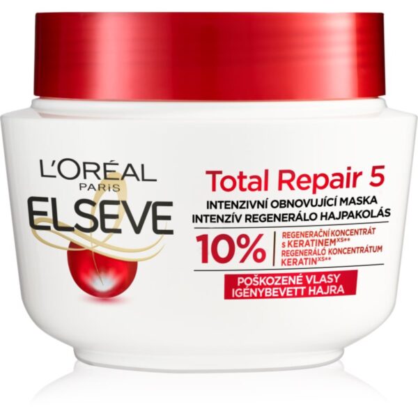 L’Oréal Paris Elseve Total Repair 5 masca de par regeneratoare cu keratina 300 ml-Țena