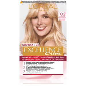 L’Oréal Paris Excellence Creme culoare par culoare 10.21 Very Light Pearl Blonde 1 buc-ro