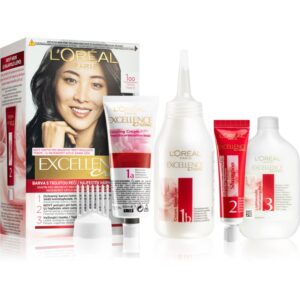 L’Oréal Paris Excellence Creme culoare par culoare 100 True Black 1 buc-Țena
