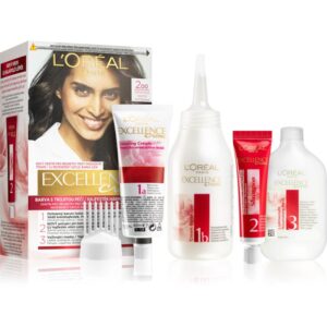 L’Oréal Paris Excellence Creme culoare par culoare 200 True Darkest Brown 1 buc-Țena