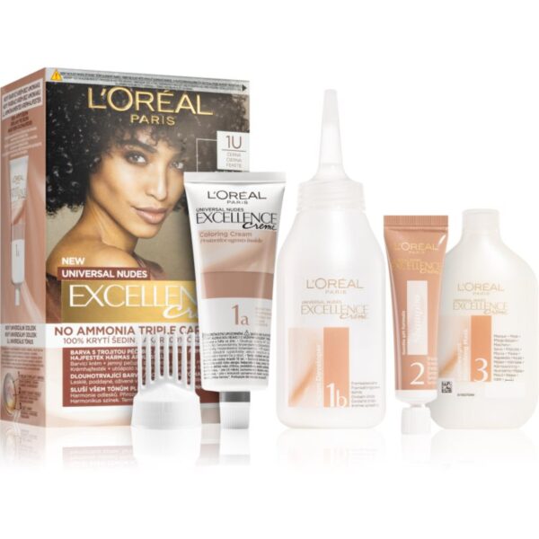 L’Oréal Paris Excellence Universal Nudes Culoare permanenta pentru par culoare 1U 1 buc-ro