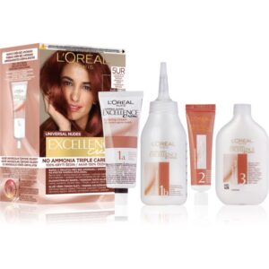 L’Oréal Paris Excellence Universal Nudes Culoare permanenta pentru par culoare 5UR Universal Red 1 buc-Țena