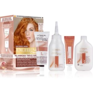 L’Oréal Paris Excellence Universal Nudes Culoare permanenta pentru par culoare 8UR Universal Copper Light 1 buc-ro