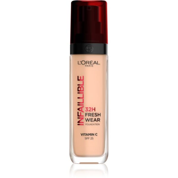 L’Oréal Paris Infaillible 32H Fresh Wear fard lichid de lunga durata culoare 110 Rose Vanilla 30 ml-ro