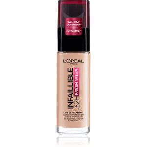 L’Oréal Paris Infaillible 32H Fresh Wear fard lichid de lunga durata culoare 130 Cool 30 ml-Țena