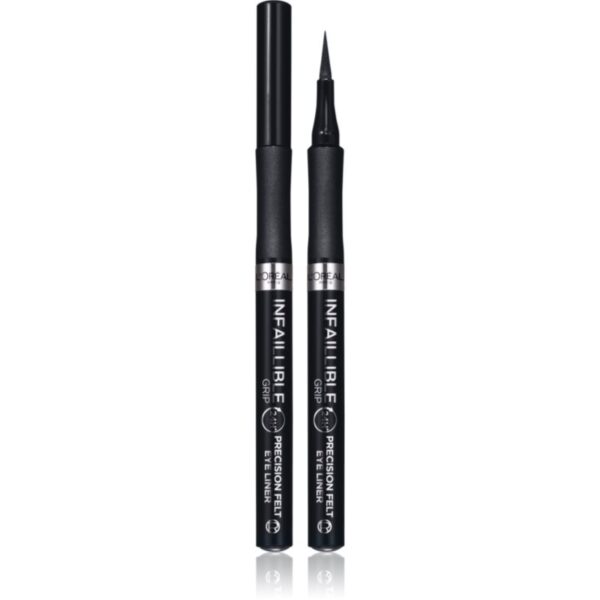 L’Oréal Paris Infaillible Grip 27H Precision Felt tuș de ochi tip cariocă culoare Black 1 ml-Țena
