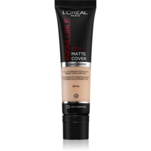 L’Oréal Paris Infallible 32H Matte Cover machiaj matifiant de lungă durată SPF 25 culoare 25 (Cool Undertone) 30 ml-Țena