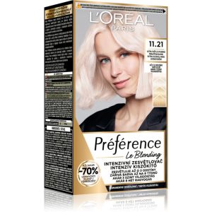 L’Oréal Paris Préférence Le Blonding culoare par pentru decolorarea părului culoare 11.21 Ultra-Light Cool Pearl Blonde 1 buc-Țena