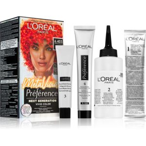 L’Oréal Paris Préférence Meta Vivids vopsea de păr semipermanentă culoare 6.403 Meta Coral 1 buc-Țena