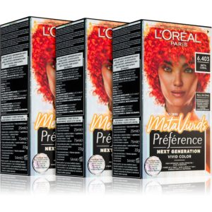 L’Oréal Paris Préférence Meta Vivids vopsea de păr semipermanentă culoare 6.403 Meta Coral-Țena