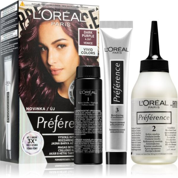 L’Oréal Paris Préférence Vivids culoare par culoare 4.261 Dark Purple 1 buc-ro