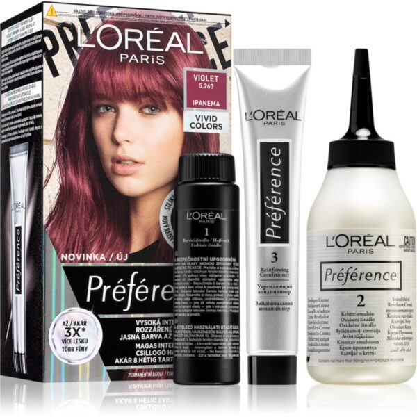 L’Oréal Paris Préférence Vivids culoare par culoare 5.26 violet 1 buc-ro
