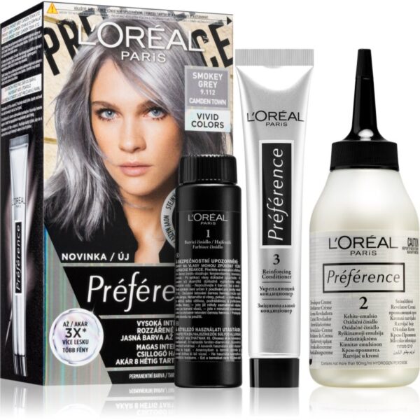 L’Oréal Paris Préférence Vivids culoare par culoare 9.112 smokey grey 1 buc-ro
