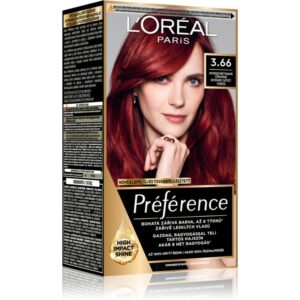 L’Oréal Paris Préférence culoare par culoare 3.66 Intense Dark Red 1 buc-Țena
