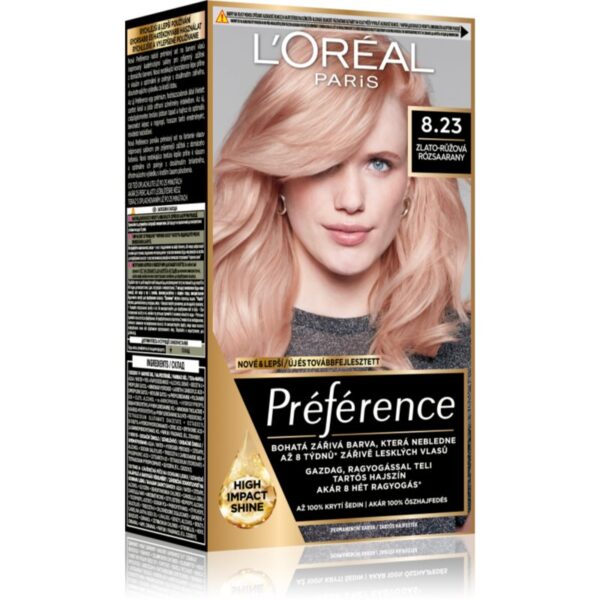 L’Oréal Paris Préférence culoare par culoare 8.23 Medium Rose Gold 1 buc-ro