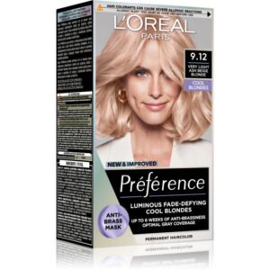 L’Oréal Paris Préférence culoare par culoare 9.12 Very Light Ash Beige Blonde-ro