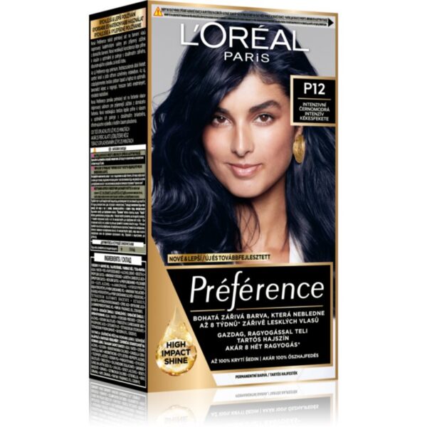 L’Oréal Paris Préférence culoare par culoare P12 Intense Cool Black 1 buc-ro