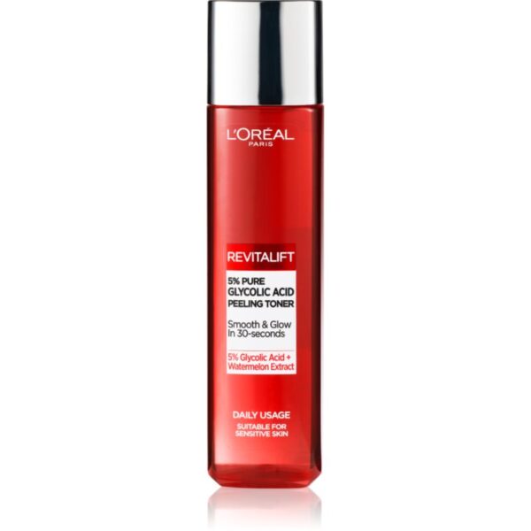 L’Oréal Paris Revitalift Glycolic peeling toner loțiune tonică exfoliantă 180 ml-ro