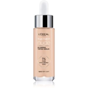 L’Oréal Paris True Match Nude Plumping Tinted Serum ser pentru uniformizarea nuantei tenului culoare 0.5-2 Very Light 30 ml-ro