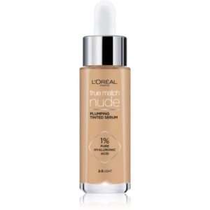 L’Oréal Paris True Match Nude Plumping Tinted Serum ser pentru uniformizarea nuantei tenului culoare 2-3 Light 30 ml-ro