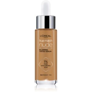 L’Oréal Paris True Match Nude Plumping Tinted Serum ser pentru uniformizarea nuantei tenului culoare 5-6 Medium Tan 30 ml-Țena