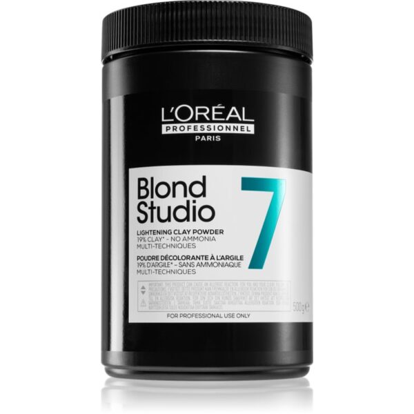 L’Oréal Professionnel Blond Studio Lightening Clay Powder pudra decoloranta fără amoniac 500 g-Țena