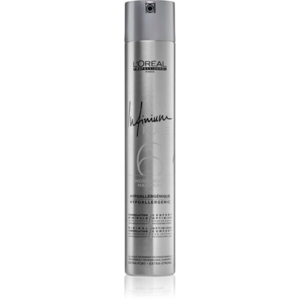 L’Oréal Professionnel Infinium Pure Spray de păr hipoalergenic cu fixare foarte puternica fără parfum 500 ml-ro
