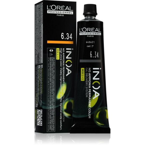 L’Oréal Professionnel Inoa Culoare permanenta pentru par fără amoniac culoare 6.34 60 ml-ro