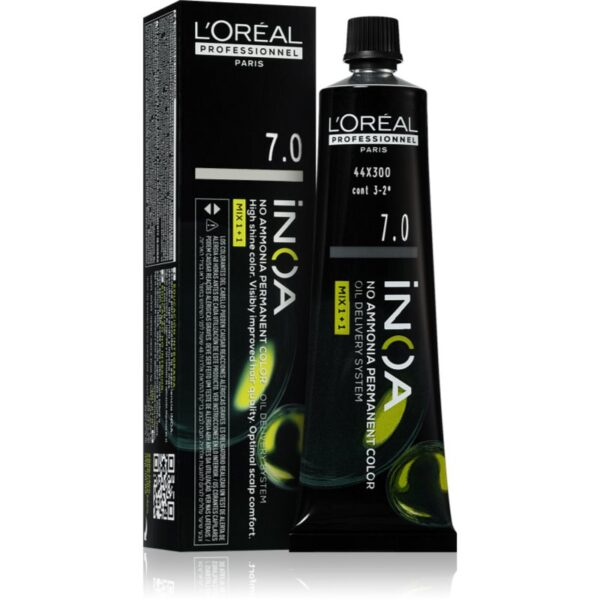 L’Oréal Professionnel Inoa Culoare permanenta pentru par fără amoniac culoare 7.0 60 ml-ro