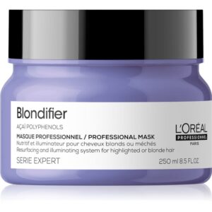 L’Oréal Professionnel Serie Expert Blondifier Mască regeneratoare și pentru reînnoire pentru parul blond cu suvite 250 ml-Țena