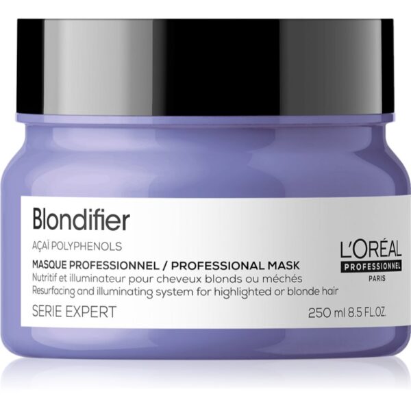 L’Oréal Professionnel Serie Expert Blondifier Mască regeneratoare și pentru reînnoire pentru parul blond cu suvite 250 ml-Țena