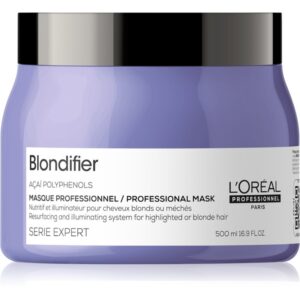 L’Oréal Professionnel Serie Expert Blondifier Mască regeneratoare și pentru reînnoire pentru parul blond cu suvite 500 ml-ro