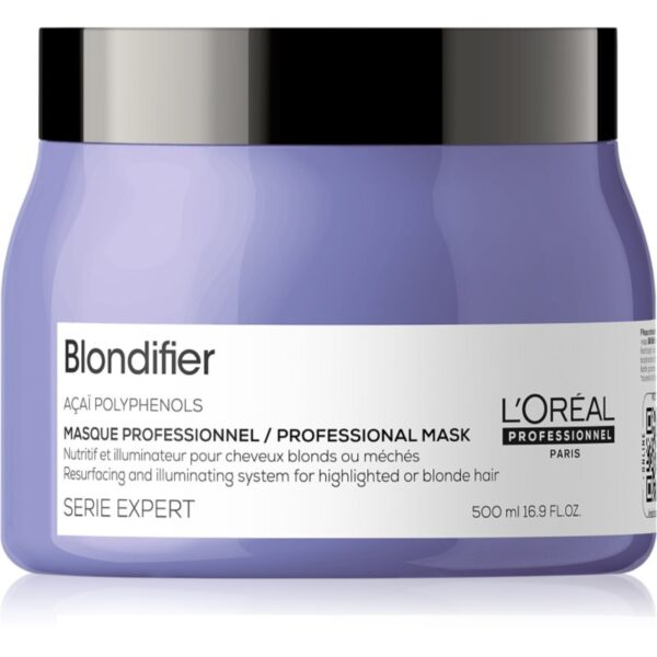 L’Oréal Professionnel Serie Expert Blondifier Mască regeneratoare și pentru reînnoire pentru parul blond cu suvite 500 ml-ro
