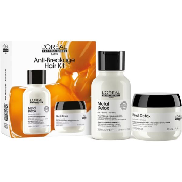 L’Oréal Professionnel Serie Expert Metal Detox set cadou pentru par deteriorat-Țena