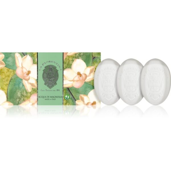 La Florentina Fresh Magnolia Hand Soap set de săpunuri solide magnolie 3x150 g-ro