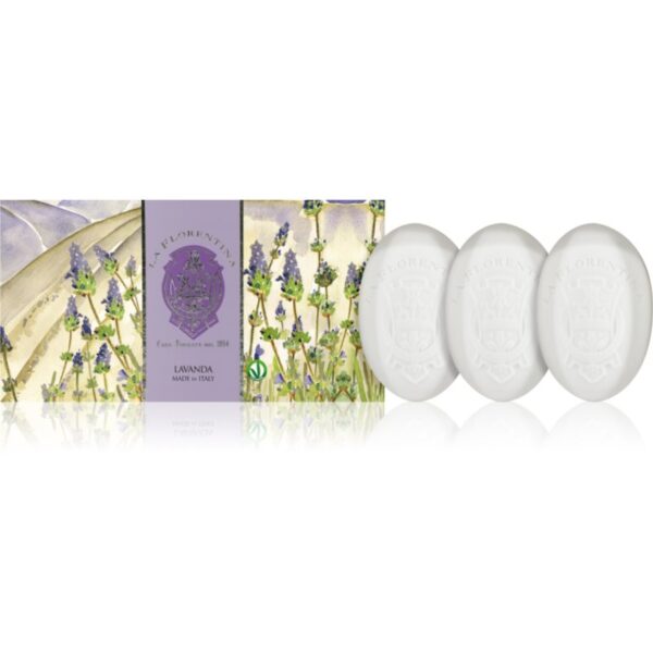 La Florentina Lavender Hand Soap set de săpunuri solide cu esente de lavanda 3x150 g-ro