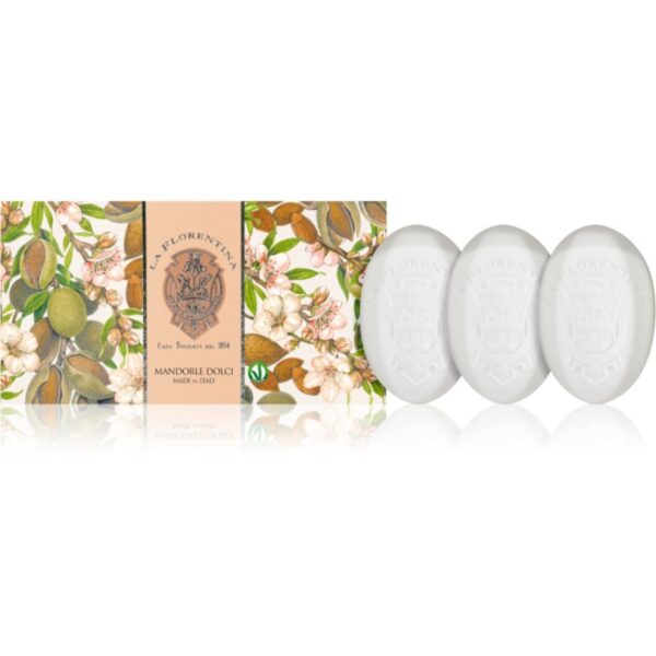 La Florentina Sweet Almonds Hand Soap set de săpunuri solide cu ulei de migdale 3x150 g-ro