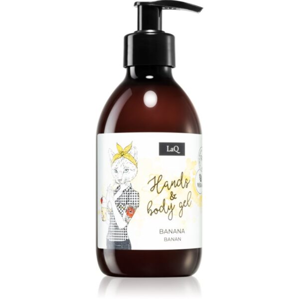 LaQ Fruit Line Banana gel de duș intens hidratant pentru maini si corp 300 ml-ro
