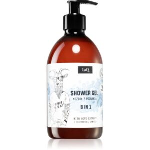 LaQ Goat From Poznaň gel de dus revigorant 8 in 1 cu extract de conuri de hamei 500 ml-ro