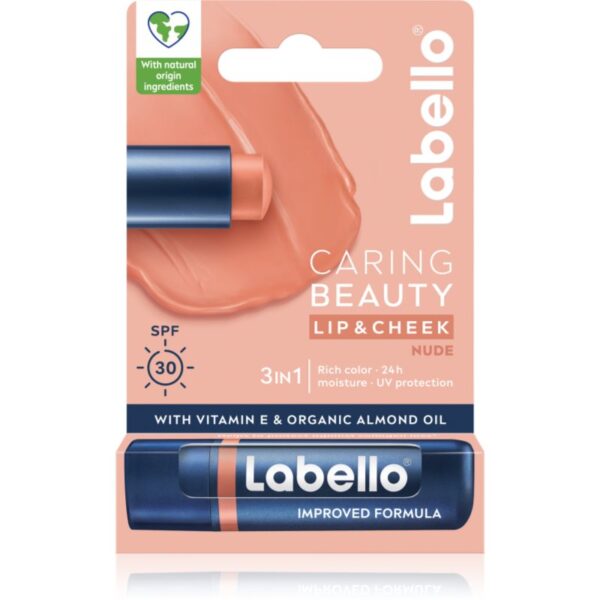 Labello Caring Beauty balsam de buze colorat culoare Nude 4